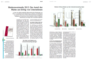 Bericht Invent Ausgabe 01/2012 - Markenwertstudie