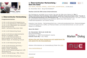 Beitrag Opinion Leaders Network über 1. Österreichischen Markendialog