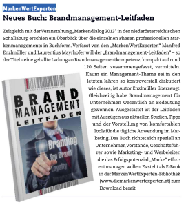 Buchvorstellung Brandmanagement-Leitfaden