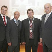 Initiatioren mit zwei Gastvortragenden beim Österreichischen Markendialog 2012