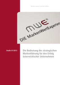 Titel der Markenstudie zum Thema Strategische Markenführung in Österreich