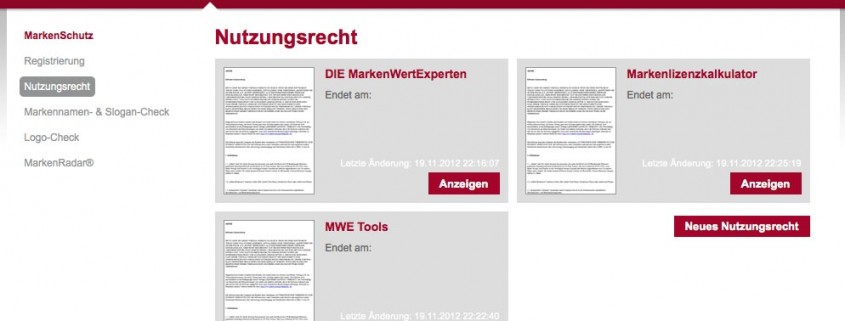 Verwaltung von Nutzungsrechten und Lizenzverträgen